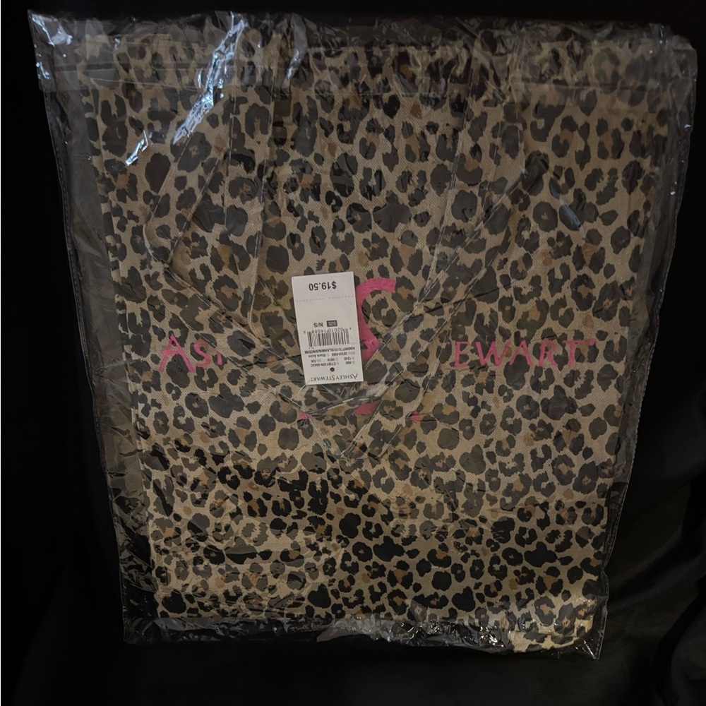 NWT Ashley Stewart Leopard Tote